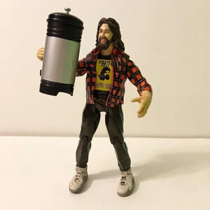 Vintage 1999 Cactus Jack Mick Foley WWF Jakks Pacific Titan Tron Live  Figure